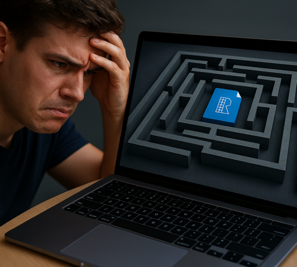 3D illustration of a frustrated BIM components